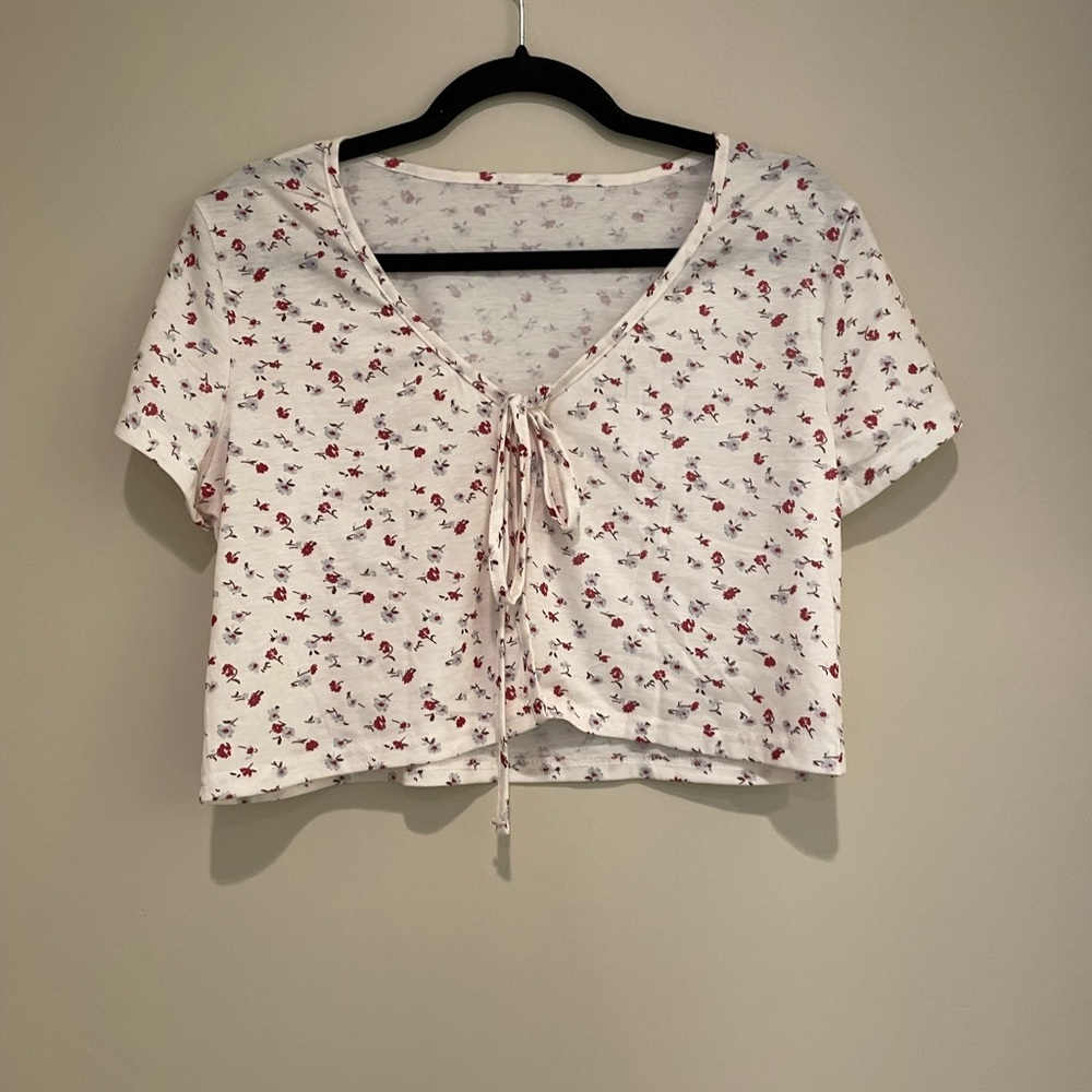 cropped tie floral cardigan!